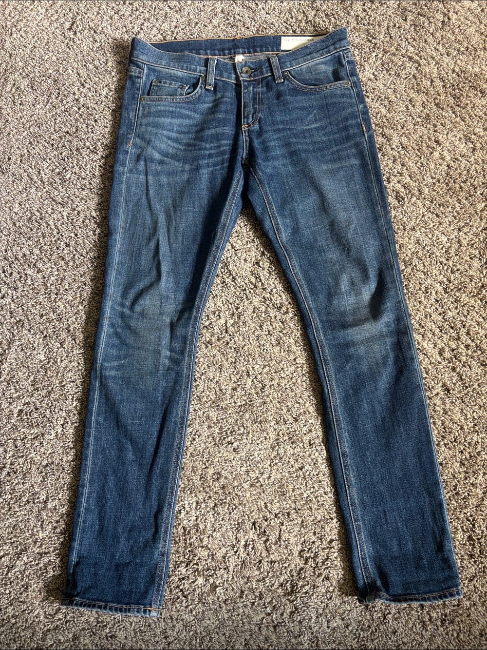 rag & bone Tomboy Women's Straight Leg Jeans in Dark Blue size 25